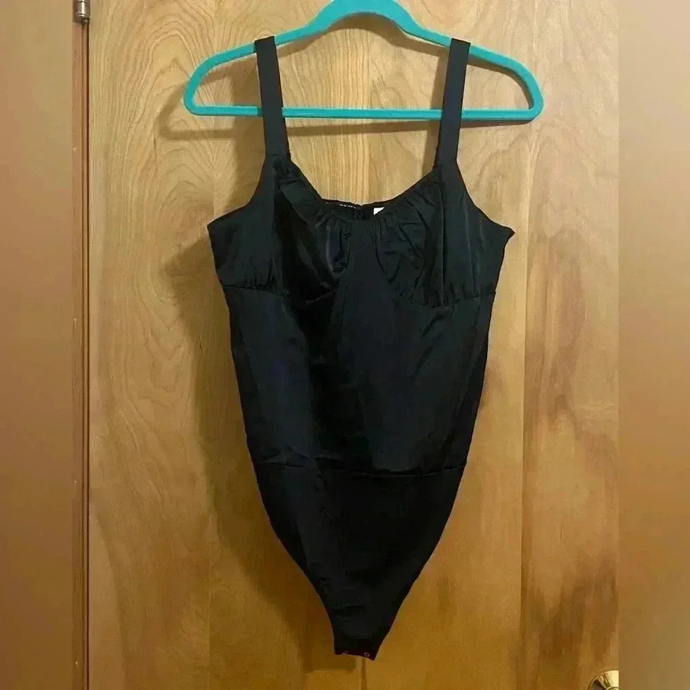Intempo Bodysuit Black Size 14 NWT